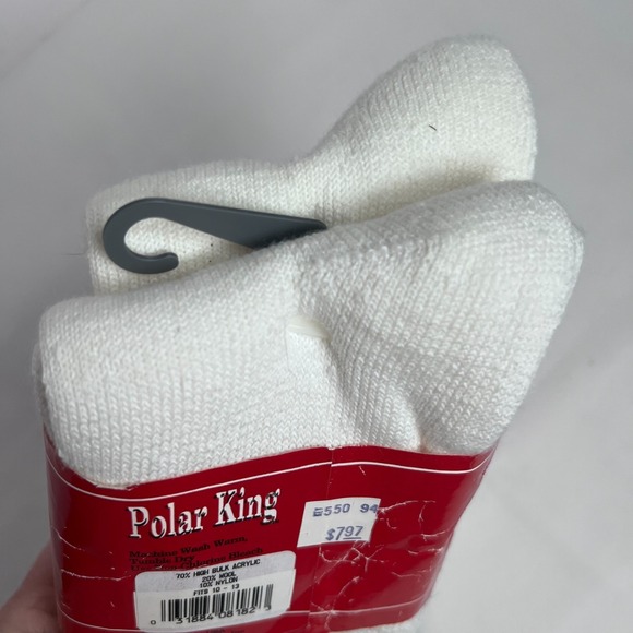 Polar King Acrylic Wool Blend Socks Hunting Mens Size 10-13 NOS Thermal 2 Pair - Picture 4 of 7